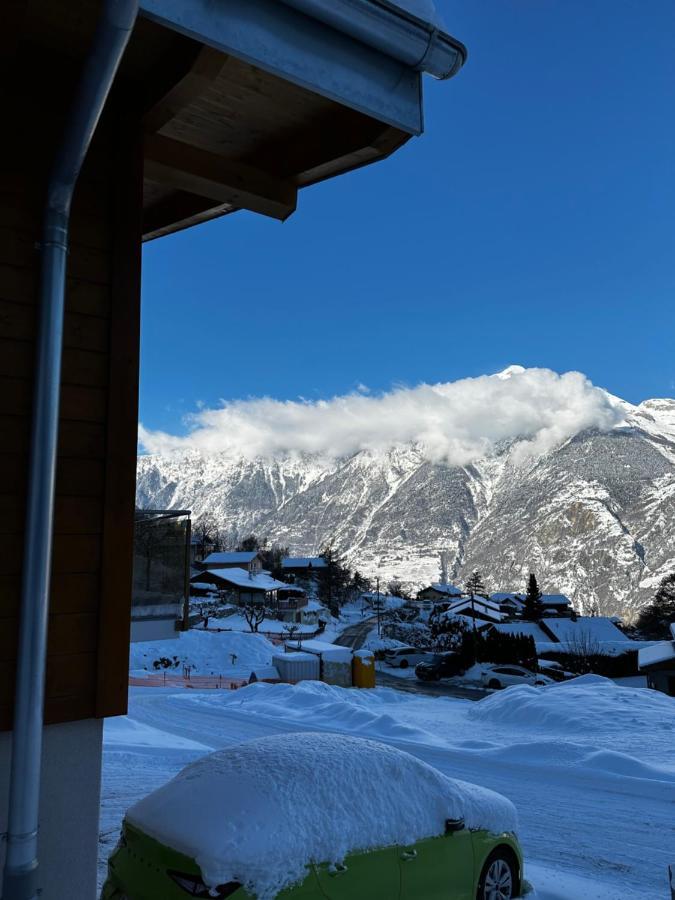 Chambres D'Hotes Les Louettes A Sapinhaut Canton Du Valais Saxon エクステリア 写真