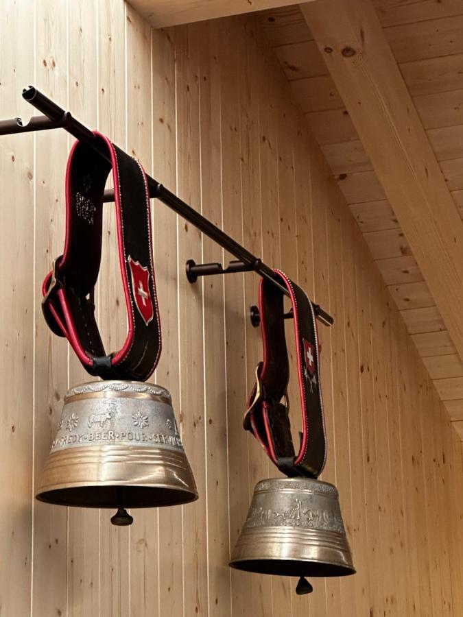 Chambres D'Hotes Les Louettes A Sapinhaut Canton Du Valais Saxon エクステリア 写真